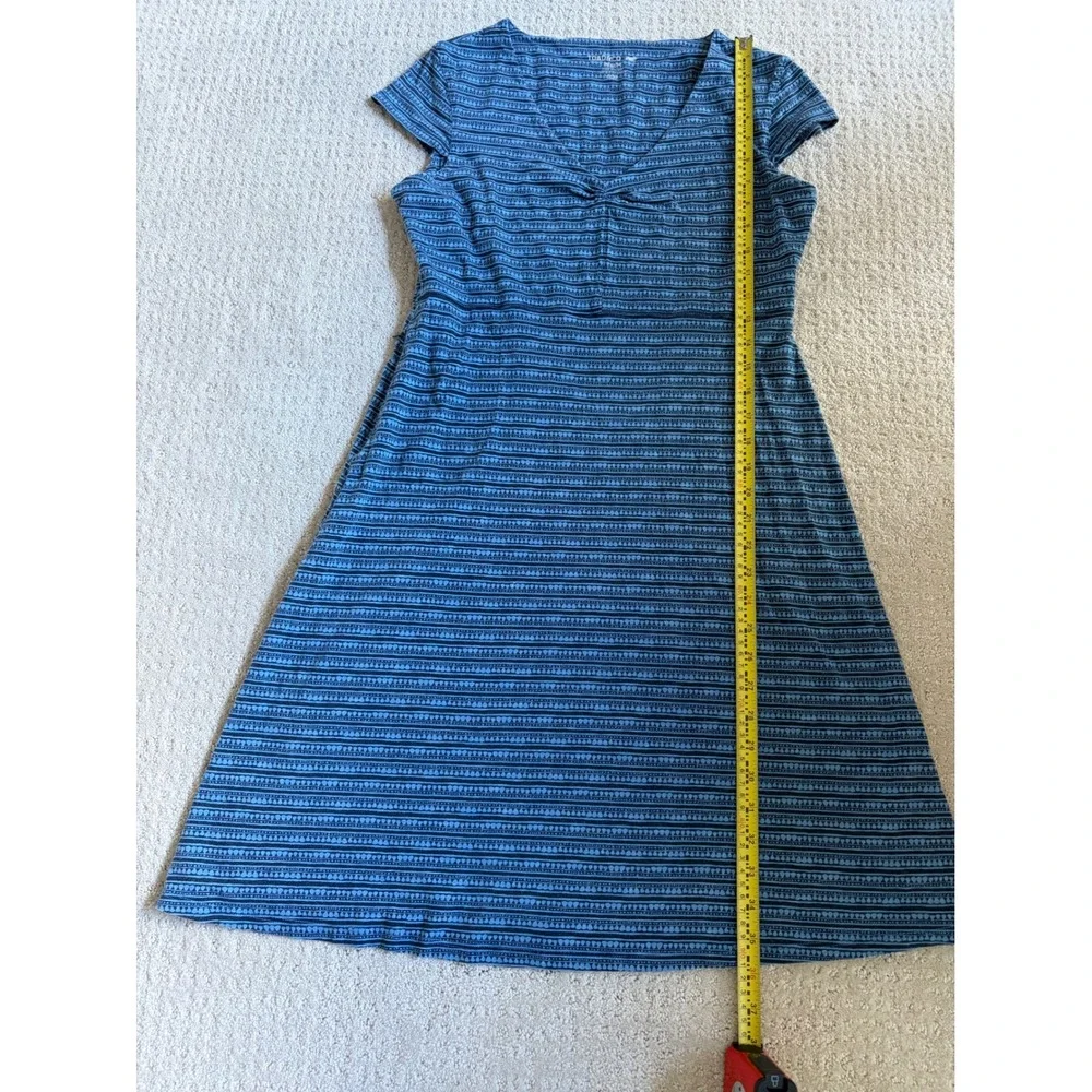 Toad&Co Dress Womens Medium Blue Patterned Gorpcore A-Line